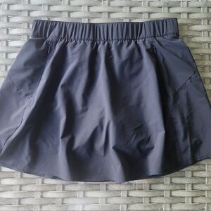 Women's T By Talbots Black Activewear Skort With Zipper Pockets Size Medium